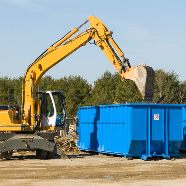 what size residential dumpster rentals are available in Grant County KY